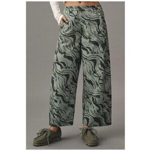 Anthropologie Pilcro The Izzie Relaxed Pull-On Barrel Pants Trousers Boho Print